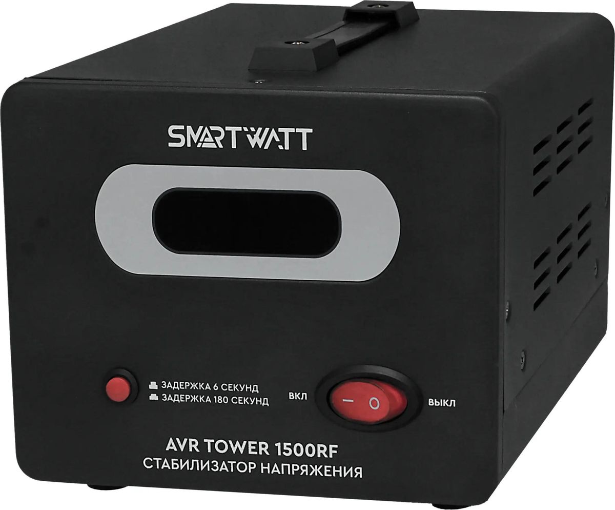 Стабилизатор напряжения SMARTWATT AVR Tower 1500RF черный [4512020370004]